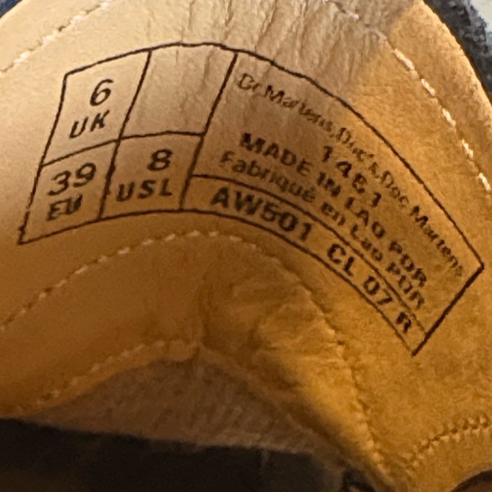 Dr Martens 1461 Black Patent Leather Lace-up Oxfords Women’s 8 Men’s/Boy’s 6 - Picture 8 of 8